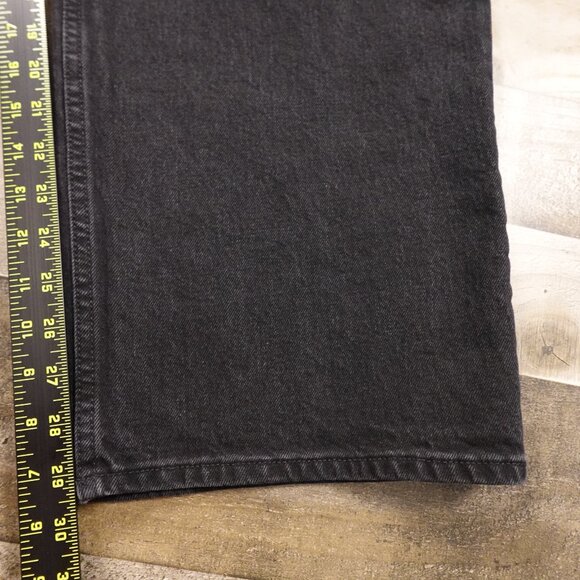 Abercrombie & Fitch 90s Relaxed High Rise Jeans Women's 18s shorter inseam Black - Picture 7 of 13